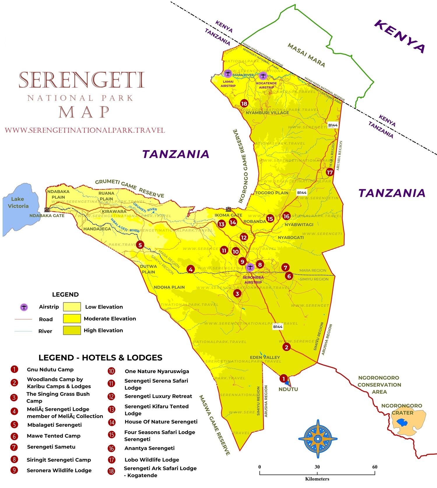 Serengeti Map